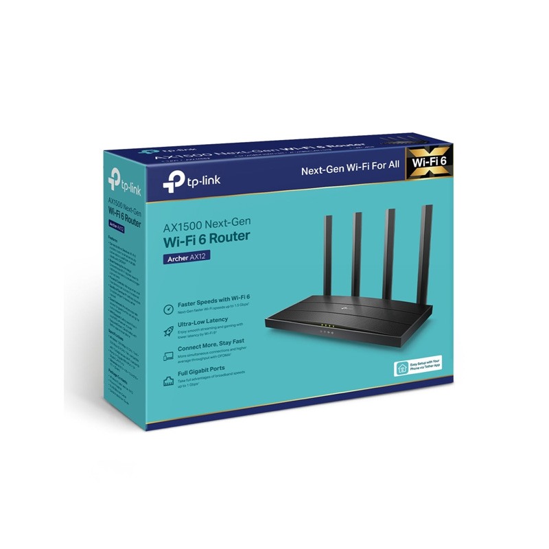 Tp-Link Archer AX12 AX1500 Dual-Band Wi-Fi 6 Router