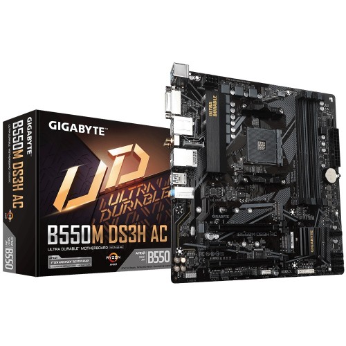 GIGABYTE B550M DS3H AC Micro ATX AMD Motherboard