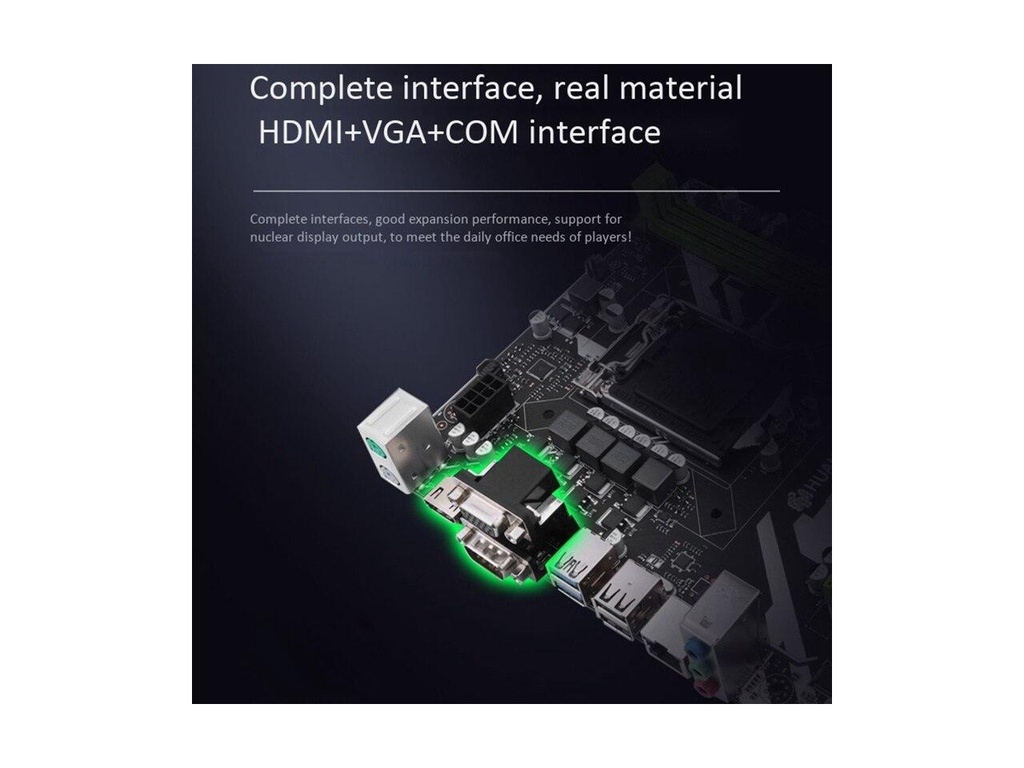 Huananzhi H61 Plus PCIe M.2 NVME Support M-ATX Motherboard