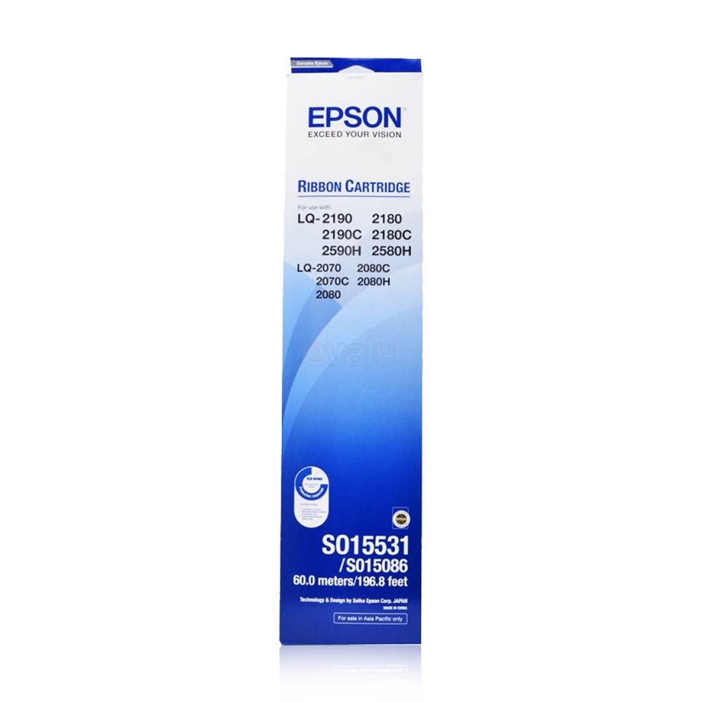 Epson S015531/S015086 Ribbon for LQ-2170, FX-2170, FX-2180, LQ-2180, LQ-2080, LQ-2190, LQ-2070 Printer #C13S015531