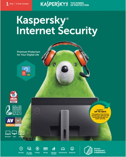 Kaspersky Internet Security 1 User 1 year 2023